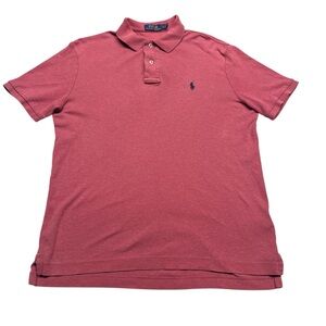 Polo by Ralph Lauren Men's Polo Shirt in Red 100%Cotton